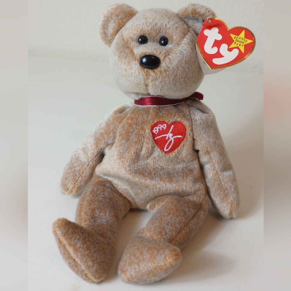 VINTAGE 1999 SIGNATURE BEAR, BEANIE BABY, WITH ERRORS RETIRED 8th Generation Tag